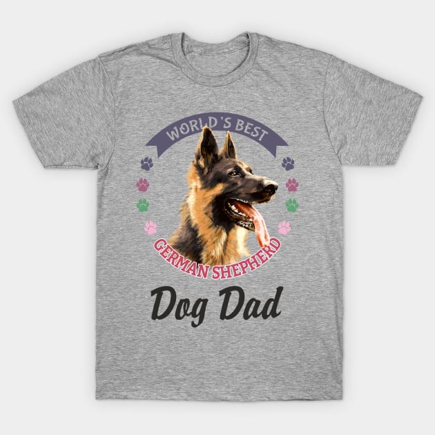 German Shepherd Dad T-Shirt by Olgakunz